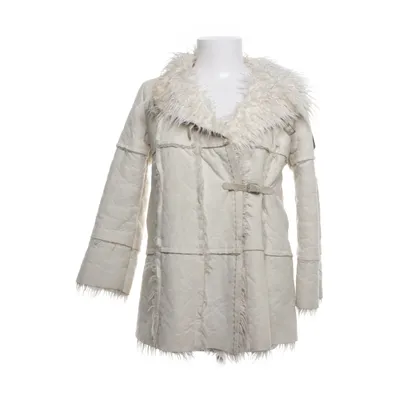 Shearling jas (Wit) van DKNY Acryl, Polyester