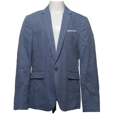 Blazer (Blauw) van H&M Linnen, Katoen
