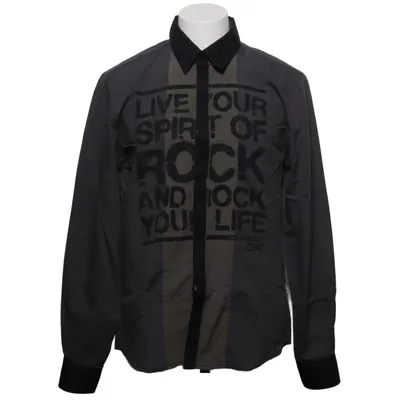 Shirt (Grijs, Zwart) van Costume National Katoen, Elastaan, Polyamide, Polyester