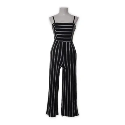 Byxdress (Svart, Vit) Elastan, Viskos