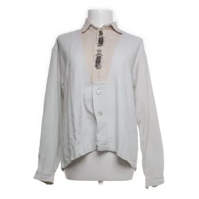 Shirt (Green, Beige) from Nockstein Trachten Cotton, Linen