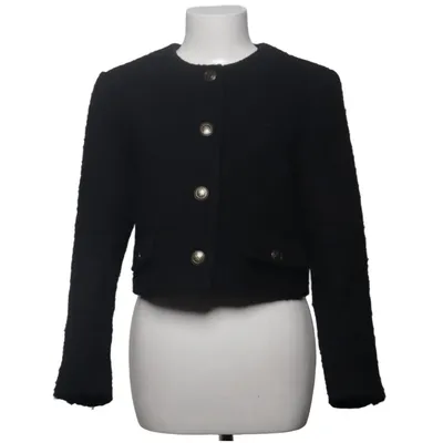 Jakke (Sort) fra Sandro Akryl, Alpacauld, Bomuld, Polyamid, Polyester, Viscose