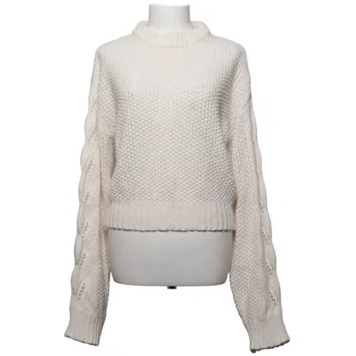 Pull-over (Blanc) de Milenalesecret x NA-KD Acrylique, Mohair, Laine