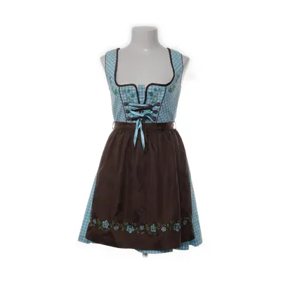 Dirndl (Blå, Brun, Vit, Flerfärgad) från Fuchs Trachtenmoden Bomull, Polyester