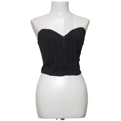 Corset (Black, White) from Bershka
