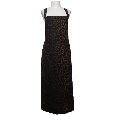 Jurk (Bruin, Meerkleurig) van H&M Linnen, Viscose, Katoen