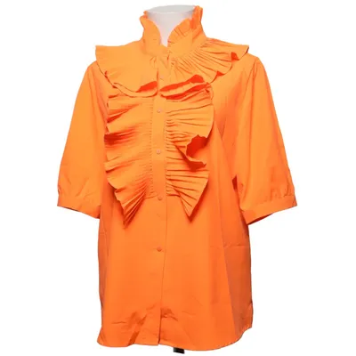Blouse (Orange) from Luzabelle Cotton, Polyester