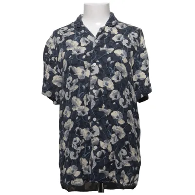 Chemise à manches courtes (Bleu, Beige) de Anerkjendt Viscose
