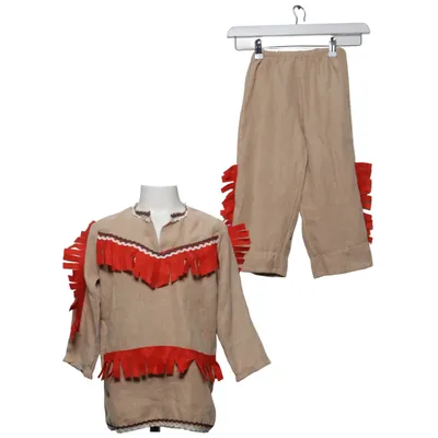 Fancy dress (Beige, Red) from Carnival Polyester