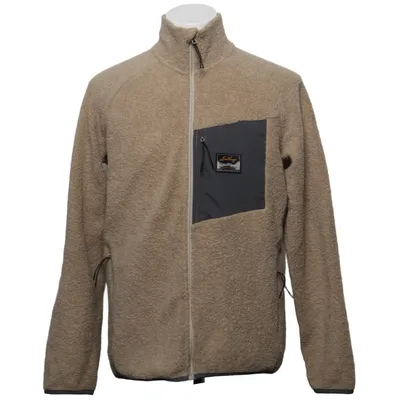 Fleecejacka (Beige) från Lundhags Merinoull, Ekologisk bomull, Polyamid, Återvunnen polyester