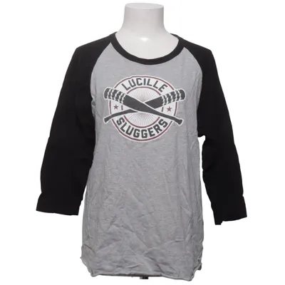 Maillot de baseball (Gris, Noir) de Tultex Coton, Polyester