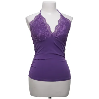 Halterneck top (Lilla) fra Romwe