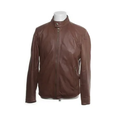 Leather jacket (Brown) from Massimo Dutti