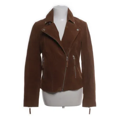 Läderjacka (Brun) från Esmara by Heidi Klum Polyester, Skinn