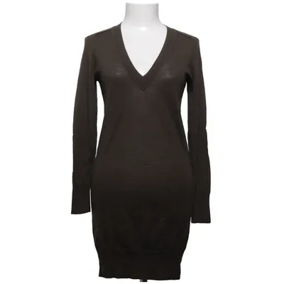 Dress (Brown) from KNIT Leather, Wool