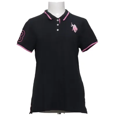 Pikétröja (Svart, Rosa) från U.S. Polo Assn. Bomull, Elastan