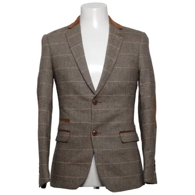 Blazer (Bruin) van Marc Darcy Polyester, Viscose