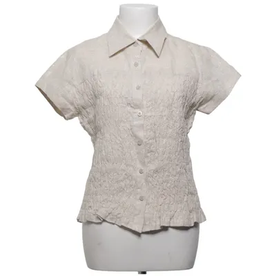 Chemise à manches courtes (Beige) de Flash Basic Lin
