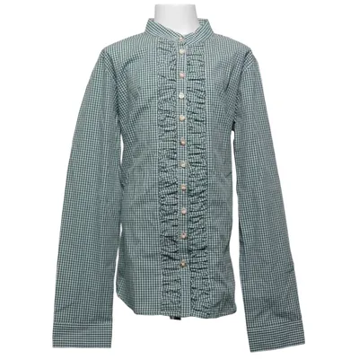 Shirt (Green, White) from Almsach Cotton