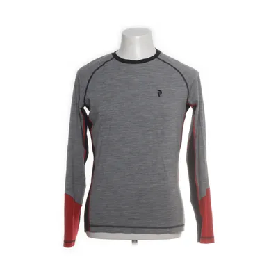Langærmet t-shirt (Grå, Rød, Sort) fra Peak Performance Elastan, Merinould, Polyester