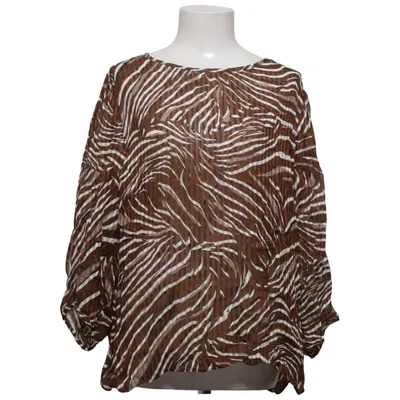 Blouse (Bruin, Wit) van Lene Sand Viscose