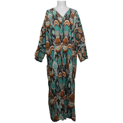 Kaftan (Turquoise, Brown, Yellow)