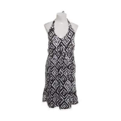 Halterneck dress (Black, White) from Halens Cotton, Elastane