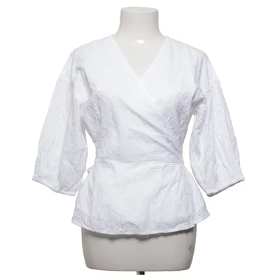 Wikkelblouse (Slfhannah 2/4 Wrap Broderi Top) van Selected Femme Organisch katoen