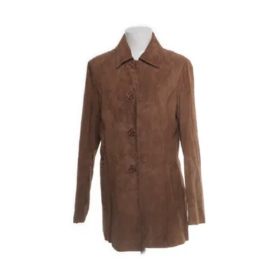 Läderkappa (Brun) från Big L Skinn, Polyester