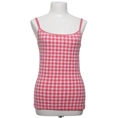 Tank Top (Red, White) from Salming Cotton, Elastane