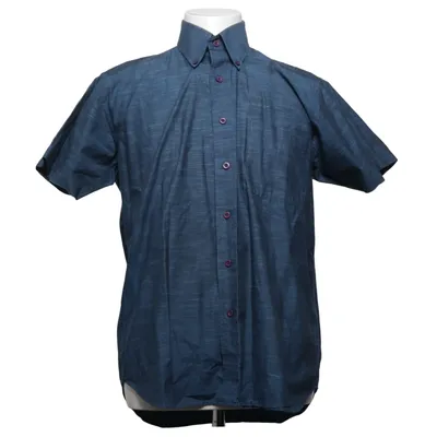 Kortärmad skjorta (Blå) från Parker Bomull