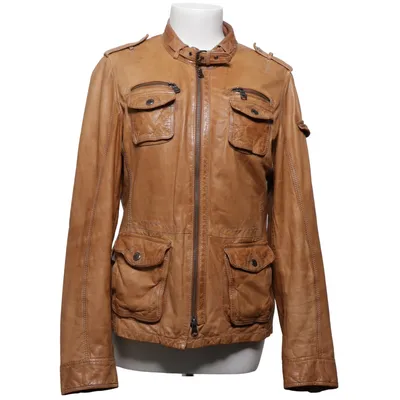 Leather jacket (Brown) from Mauritius