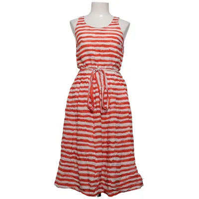 Dress (Red, White) from Lavand Cotton, Viscose