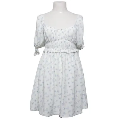 Robe (Blanc, Bleu) de Gina Tricot Élasthane, Polyester recyclé