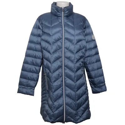 Dunfrakke (Blå) fra Junge Dun, Fjer, Polyamid, Polyester