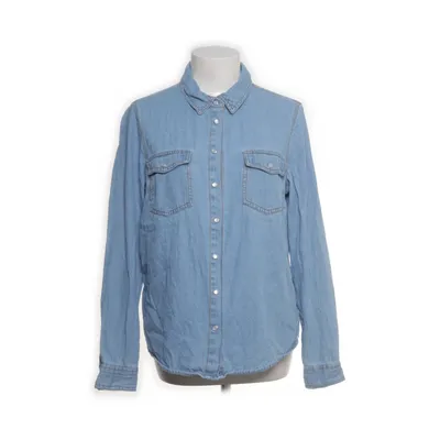 Denim blouse (Blauw) van Happy Holly Katoen