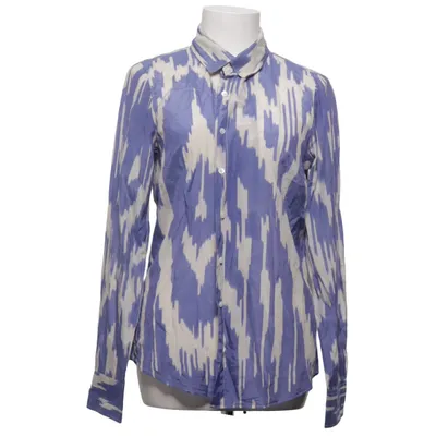 Skjorte (Blå, Hvid) fra J.Crew Bomuld, Silke