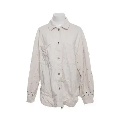 Denim jacket (Beige) from Zara Cotton, Polyester
