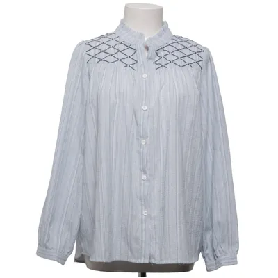 Blouse (Blauw, Wit) van Musy Muse Katoen