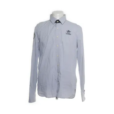 Skjorta (Blå, Vit) från New Zealand Auckland Bomull