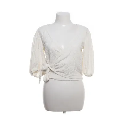 Wrap blouse (Beige) from Monki Elastane, Polyester