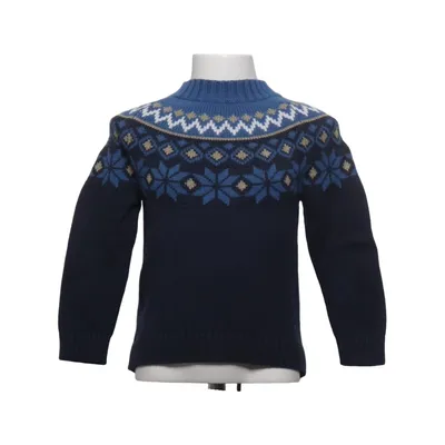 Sweater (Blue, Beige) from Petit Bateau Cotton, Wool
