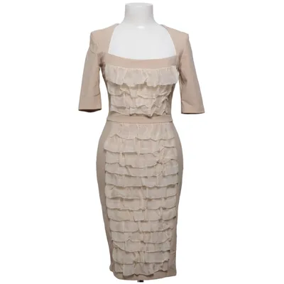 Dress (Beige) from Elisabetta Franchi Elastane, Polyamide, Polyester, Silk