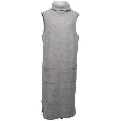 Jurk met col (Grijs) van DeVal Woman Acryl, Elastaan, Polyester