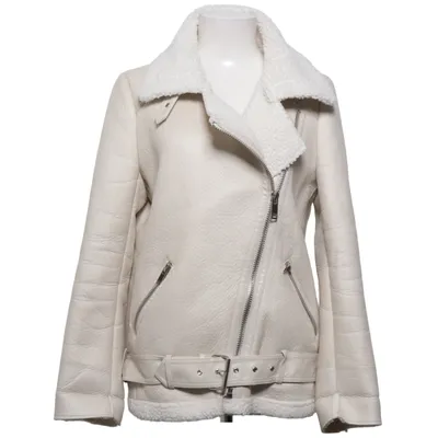 Shearling jacket (White) from IndieXO Polyester