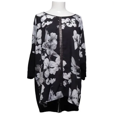 Haut (Noir, Blanc) de Ms Mode Élasthane, Polyester, Viscose