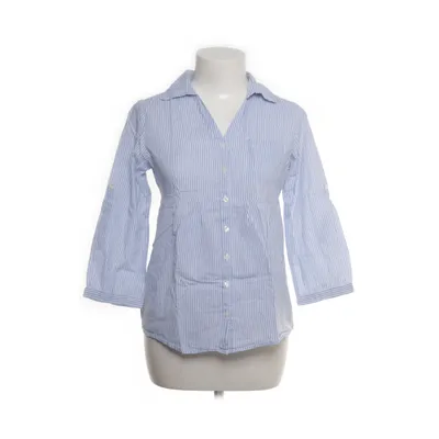Shirt (Wit, Blauw) van Gina Katoen