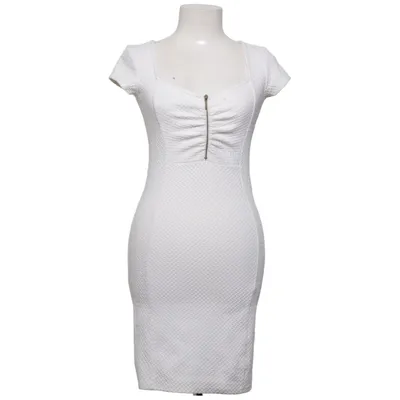 Kleid (Weiß) von Bershka Collection Baumwolle, Elasthan, Polyester