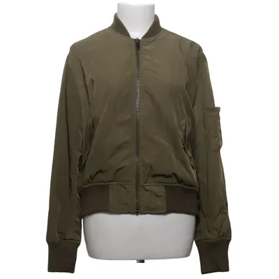 Bomber jacket (Green) from Mango Casual Acrylic, Elastane, Polyester