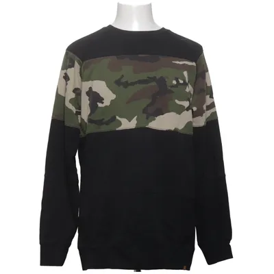 Collegetröja (Svart, Grön, Flerfärgad) från Volcom Bomull, Polyester